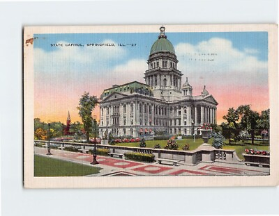 #ad Postcard State Capitol Springfield Illinois USA $20.97
