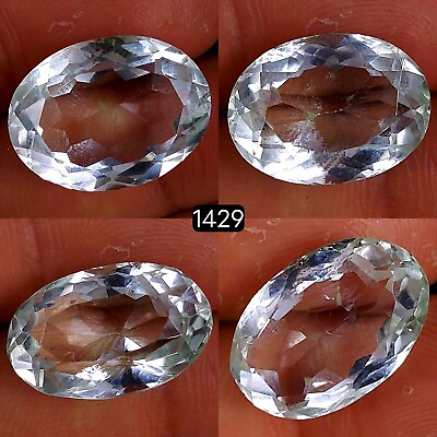 #ad 4Pcs 59Cts Natural Crystal Quartz Faceted Loose Gemstone Lot22x15 18x12mm#1429 $21.32