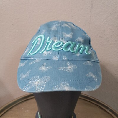#ad Blue and White Butterfly DREAM Embroidered Adjustable Baseball Hat Cap 3338 $12.99
