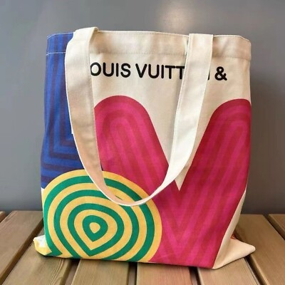 #ad Louis Vuitton Novelty Canvas Eco Tote bag Shenzhen exhibition 2022 Limited NEW $28.50