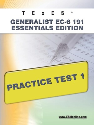 #ad Texes Generalist Ec 6 191 Essentials Edition Practice Test 1 $14.27