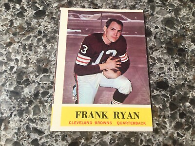 #ad 1964 Philadelphia #38 Frank Ryan Football Card Miscut error EXMT $7.00