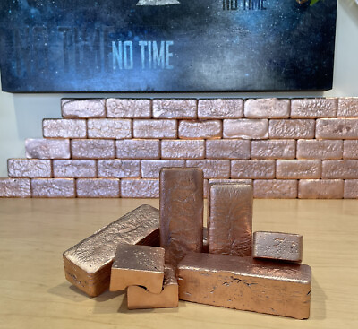 #ad 5 pounds Copper Bullion Bars Bricks. 99.9 CU $44.00