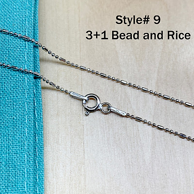 #ad Real SILVER Unique Jewelry SOLID 925 Sterling Silver Chain Necklace Made Italy $9.99