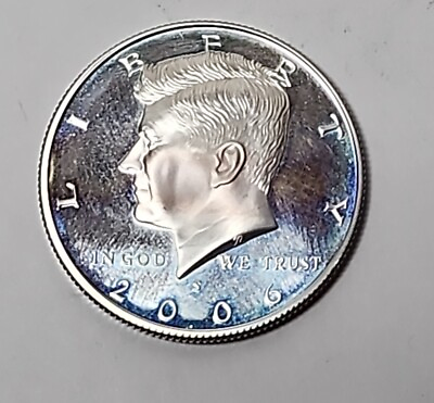 #ad 2006 S Silver Proof Kennedy Half Dollar 90% Silver UNC JBT 186 $18.39