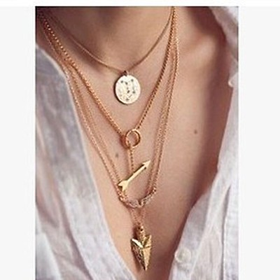 #ad Fashion Charm Jewelry Crystal Choker Chunky Statement Bib Pendant Necklace Bar $3.99