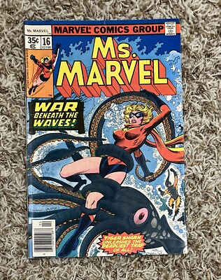 #ad Ms. Marvel #16 * 1st cameo app Mystique * 1977 series * 1978 VG $16.99