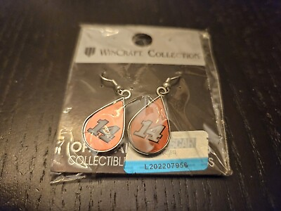 #ad Tony Stewart #14 WinCraft Collection Pair of Dangling Teardrop Earrings $9.95