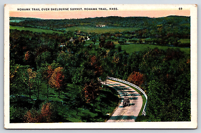 #ad Mohawk Trail MA Mohawk Trail Over Shelburne Summit Antique Vintage Post Card $3.99