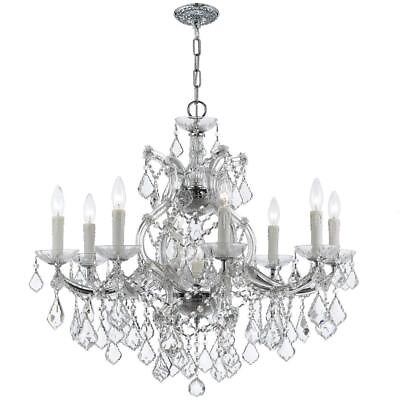 #ad Crystorama 4408 CH CL MWP Maria Theresa Chandelier Polished Chrome $1255.80
