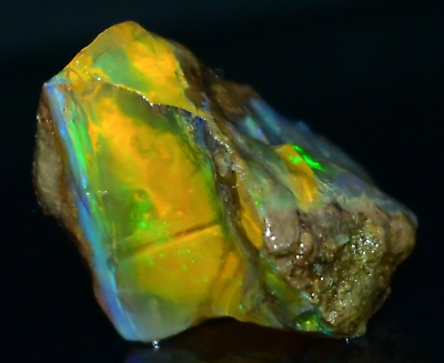 #ad Multi Fire Opal Rough 50.00 Carat Natural Ethiopian Opal Raw Welo Opal Gemstone $50.40