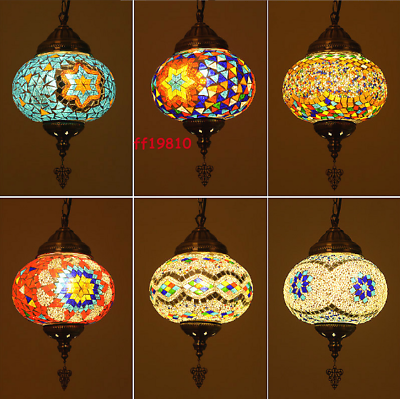 #ad Bohemia Glass Ball Colorful Antique Chandelier Ceiling Light Lamp Dining Room $155.48