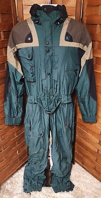 #ad Vintage Couloir Retro Green Snow Ski Snowboarding Suit Mens Size 40 Medium Large $103.98
