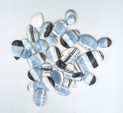 #ad Natural Blue Opal Loose Gemstones Cabochon handmade Wholesale Lot 72114 $126.71