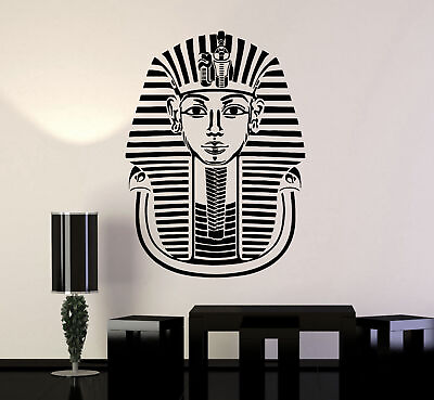 #ad Vinyl Decal Pharaoh King Ancient Egypt Tutankhamun Wall Stickers Mural ig1600 $29.99