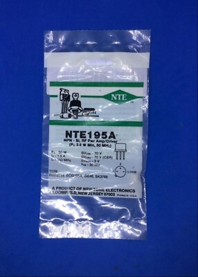 #ad New Tone Electronics NTE195A NPN SIRF Pwr Amp Driver replaces ECG195AGE46SK3 $16.20