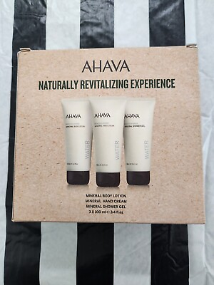 #ad AHAVA Dead Sea Mineral Hand Cream Body Lotion amp; Shower Gel Set 3.4oz Each NIB $17.95