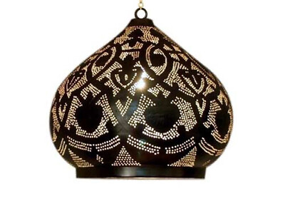 #ad Moroccan Style Hanging Lamp Handmade Brass Lighting Ceiling Light Fixture $324.50