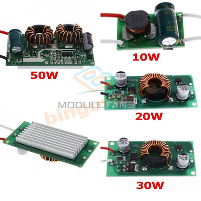 #ad 10W 20W 30W 50W Constant Current Power Supply LED Driver DC LED Chips Light MF $3.60