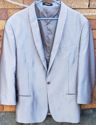#ad Lineage Mens Blazer 48L Silver Sports Jacket Blazer $24.99