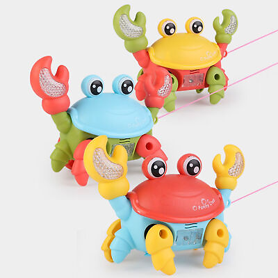#ad Baby Toy Crawling Crab Music amp; LED Light Kid Walking Dancing Crab Cute Toy Gift $13.07