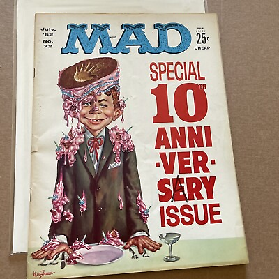 #ad MAD Magazine #72 July 1962 Very good￼ Shipping included $17.90