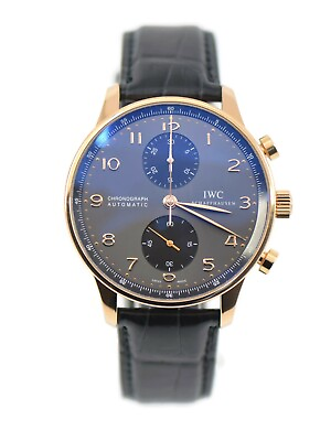 #ad IWC Portugieser Chronograph 18K Rose Gold Watch IW371482 $10500.00