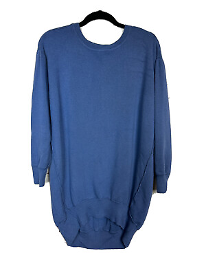 #ad Saturday Sunday Anthropologie blue viscose blend oversized sweater sweatdress M $25.59