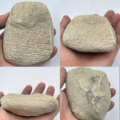 #ad CIRCA 3000 BCE ANCIENT NEAR EASTERN OLD STONE TABLET WITH EARLY FORM OF WRITING $225.00