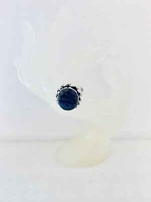 #ad Lapis Lazuli amp; Silver Plated Ring UK Size N US Size 7 Gemstone Jewellery GBP 6.00