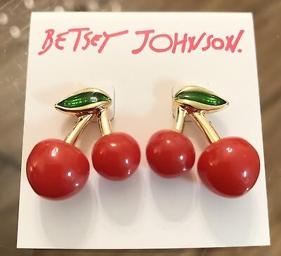 #ad Betsey Johnson Cherry Earrings $39.00