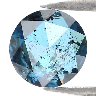 #ad 1.01 CT Natural Loose Rose Cut Blue Color Diamond 6.05 MM Round Rose Cut LQ9159 $359.00