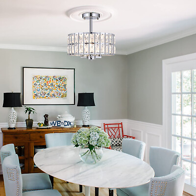 #ad #ad Modern Crystal Ceiling Light Pendant Chandelier Fixture Bedroom Kitchen Lighting $53.99