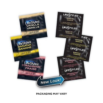 #ad 101 CT LifeStyles Assorted Flavors Condoms $19.99
