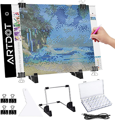 #ad ARTDOT A4 LED Light Board for Diamond Painting Kits USB Powered Light Pad with $19.98
