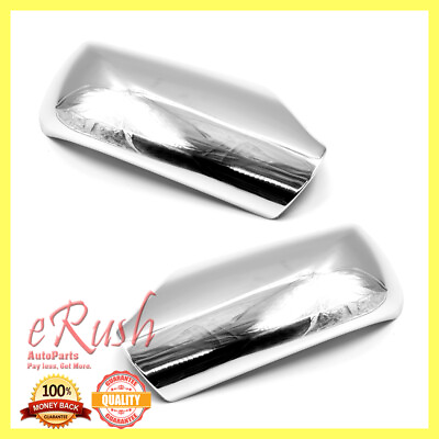 #ad FOR 2007 2012 NISSAN ALTIMA CHROME SIDE MIRROR FULL COVERS COVER W O SIGNAL CUT $24.99