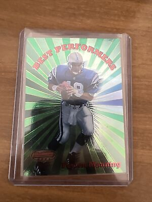 #ad #ad Peyton Manning 1998 Bowman#x27;s Best Performers #BP1 Rookie RC Very Nice Card $15.00
