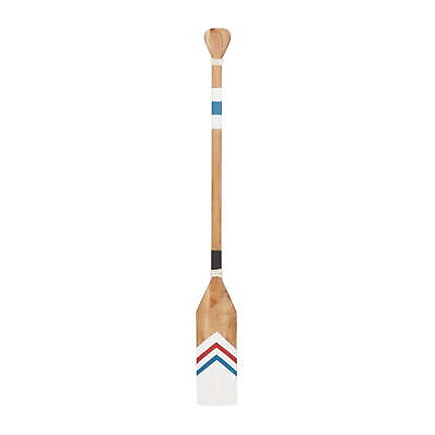 #ad White Wood Novelty Canoe Oar Paddle Wall Decor with Arrow and Stripe Patterns $25.47