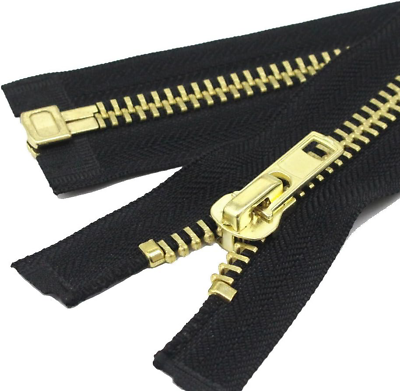 #ad YaHoGa #10 25 Inch Brass Separating Jacket Zipper Right Handed Heavy Duty Metal $14.49