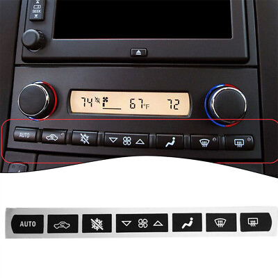 #ad Corvette C6 2005 2013 1 Set A C Climate Control Button Repair Decals Stickers $4.49
