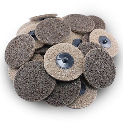 #ad 25p 3quot; Coarse ROLL LOCK SANDING DISC roloc scotch pads Made in USA Heavy Duty $26.00