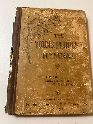 #ad 1885 The Young Peoples Hymnal Antiquarian $25.49