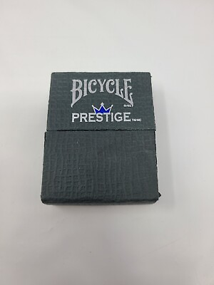#ad EXCELLENT DECK OF BICYCLE PRESTIGE DURA FLEX PLASTIC PLAYING CARDS DECK IN BLUE $14.95