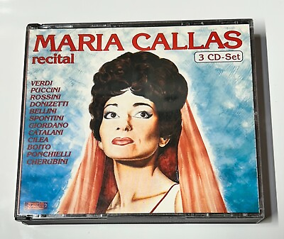 #ad Maria Callas Recital 3 CD Set 1991 VG $25.20