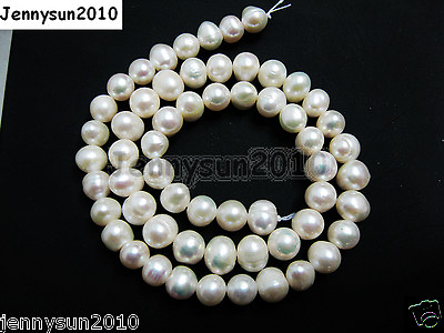 #ad Natural Freshwater White Pearl Potato Beads 14#x27;#x27; 4mm 6mm 8mm 9mm 10mm 11mm 12mm $4.87