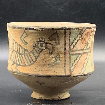 #ad CIRCA 3000BCE ANCIENT NEAR EASTERN CLAY POT WITH DRAWING RARE $276.25