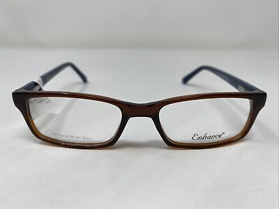 #ad Enhance 3901 BROWN BLUE 47 16 135 Plastic Full Rim Eyeglasses Frame FH00 $50.00