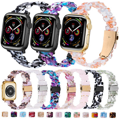 #ad For Apple Watch Ultra 49mm Series 8 7 6 5 4 3 SE 38 45mm Resin Band Strap Belt GBP 8.88
