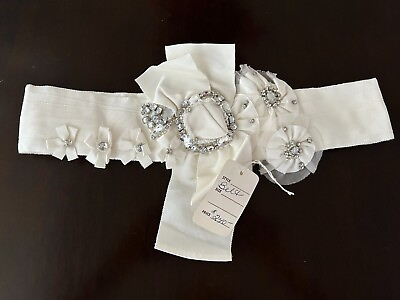 #ad Blue Bridal Crystals Rhinestones Beads Applique Bridal Belt Wedding Sash #A $34.99