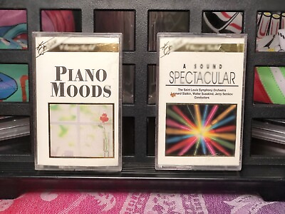#ad Classic Gold PIANO MOODS amp; A SOUND SPECTACULAR 2X Cassette Tape Excelsior $25.96